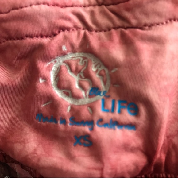 Blue Life Scrunched Off The Shoulder Top Sunset Tie Dye, XS - Picture 11 of 11